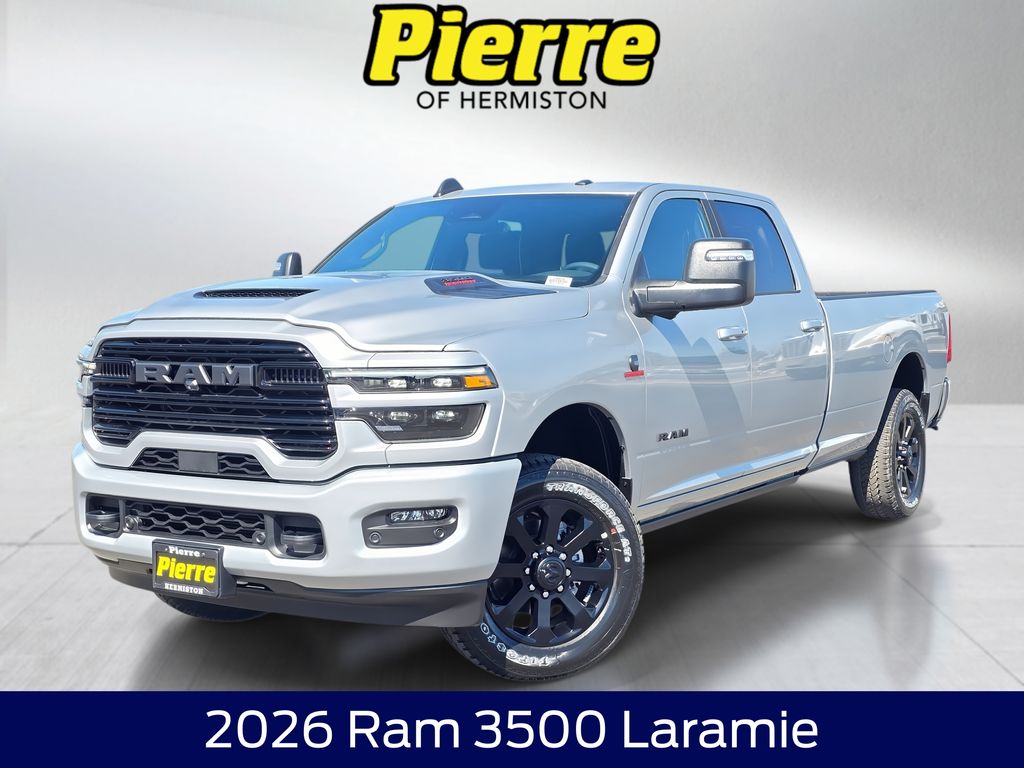 Silver 2026 RAM 3500 Pickup Truck Four-Wheel Drive 8-Speed Automatic