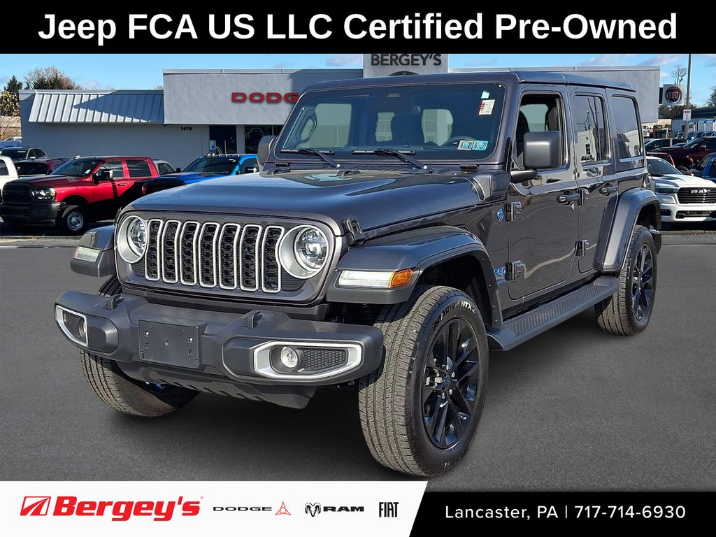 Gray (Granite Crystal Metallic Clearcoat) 2025 Jeep Wrangler 4xe Sahara 4WD SUV / Crossover Four-Wheel Drive 8-Speed Automatic
