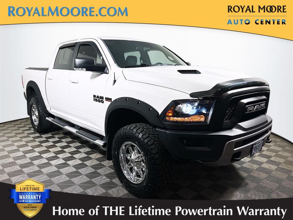 Bright White Clearcoat 2016 RAM 1500 Rebel Crew Cab 4WD Pickup Truck Four-Wheel Drive 8-Speed Automatic