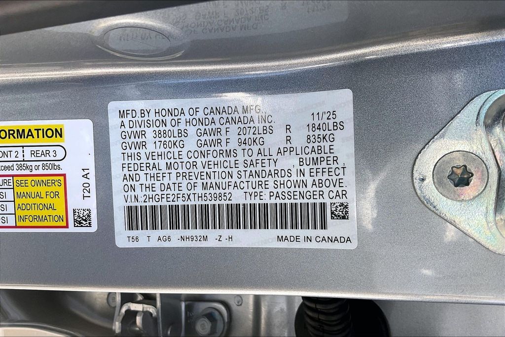 Used 2026 Honda Civic Sedan