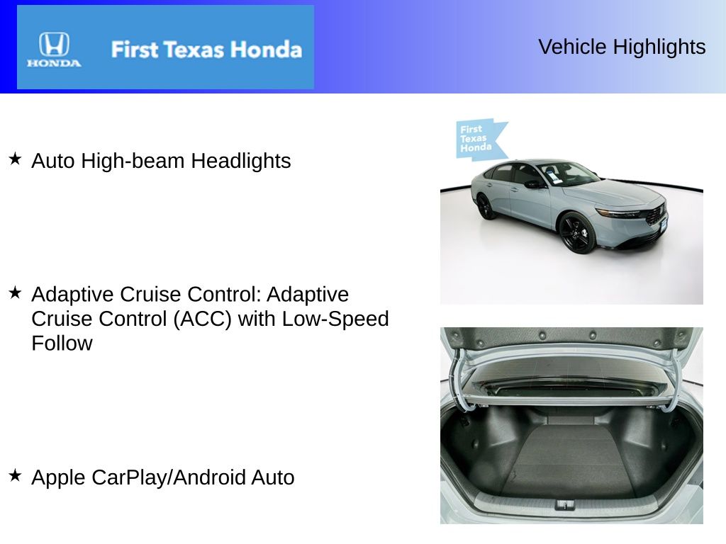 Used Car 2025 Honda Accord Hybrid  Sport-l For Sale Under $35,000 In Austin, Texas