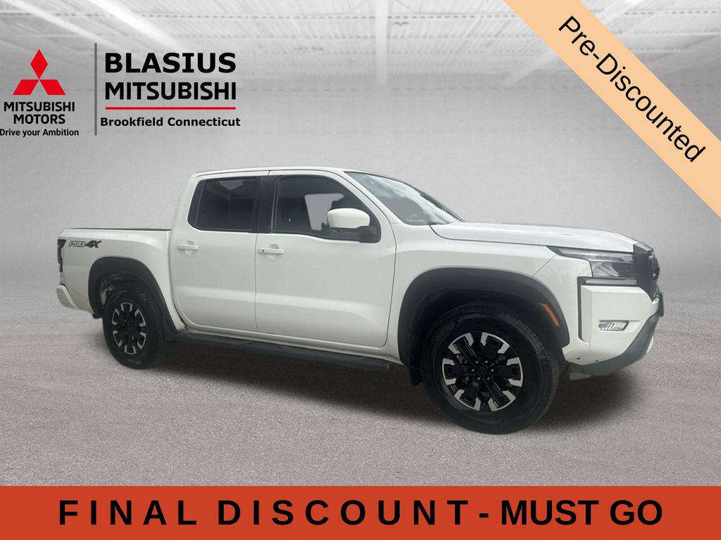 White 2022 Nissan Frontier Pickup Truck Four-Wheel Drive 9-Speed Automatic