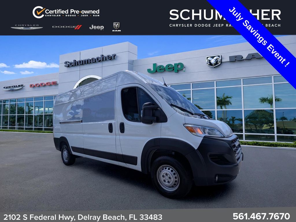 Bright White Clearcoat 2025 RAM ProMaster Van 9-Speed Automatic