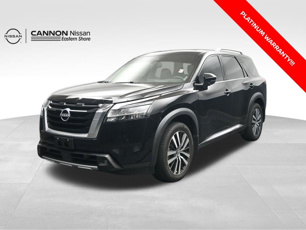 Super Black 2022 Nissan Pathfinder Platinum FWD SUV / Crossover Front-Wheel Drive 9-Speed Automatic