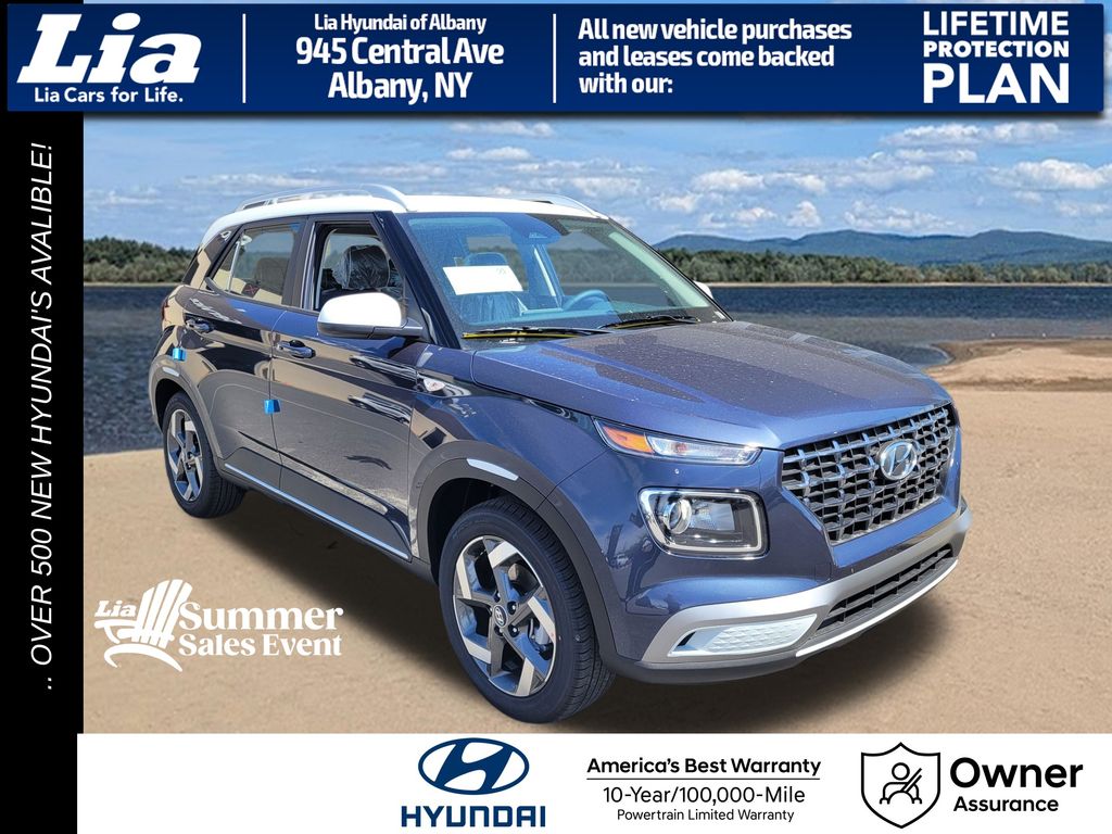 Denim w/White Roof 2026 Hyundai Venue SUV / Crossover Front-Wheel Drive Continuously Variable Transmission
