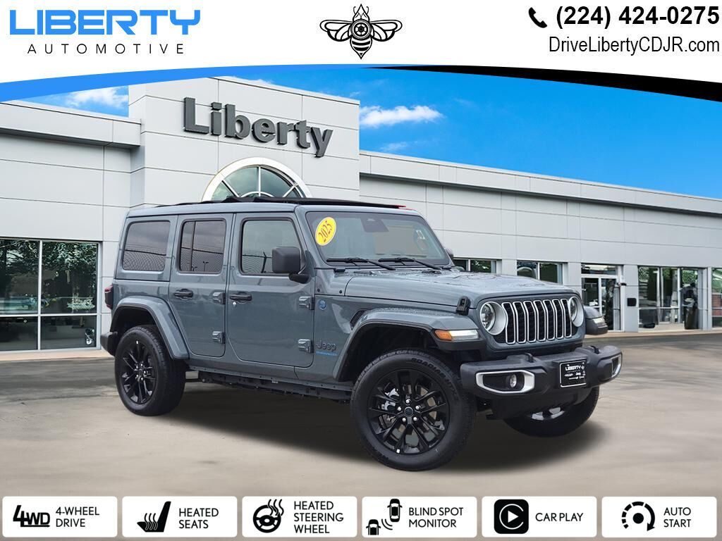 Anvil Clear Coat 2025 Jeep Wrangler 4xe Sahara 4WD SUV / Crossover Four-Wheel Drive 8-Speed Automatic