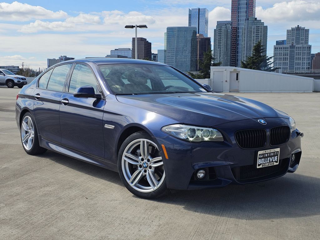 Blue Metallic 2015 BMW 5 Series 535i xDrive Sedan AWD Sedan All-Wheel Drive 8-Speed Automatic