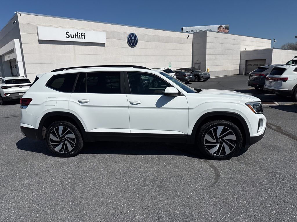 2025 Volkswagen Atlas 2.0T SE w/Technology White at Subaru and VW of Moon Township