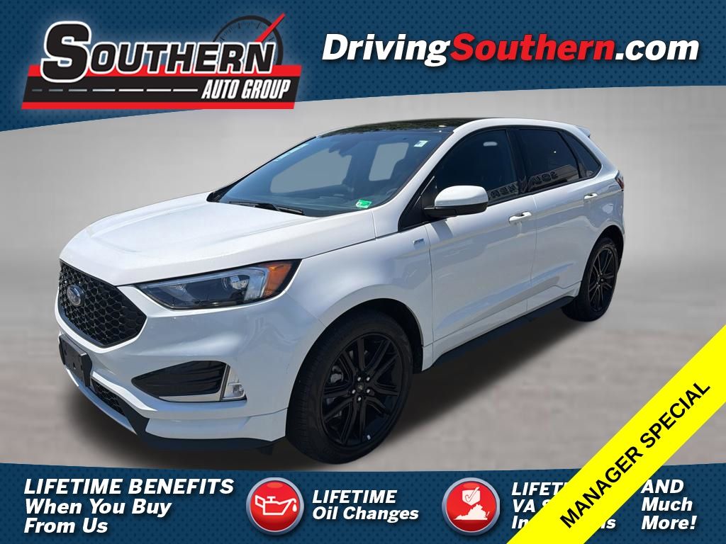 White Metallic 2023 Ford Edge SUV / Crossover All-Wheel Drive 8-Speed Automatic
