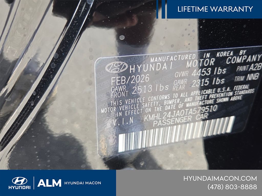 New 2026 Black Hyundai SE image 13