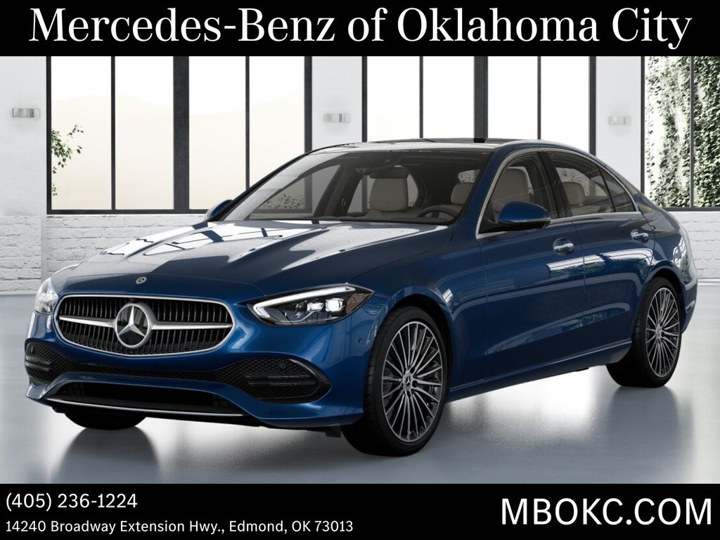 Starling Blue Metallic 2026 Mercedes-Benz C-Class Sedan All-Wheel Drive 9-Speed Automatic