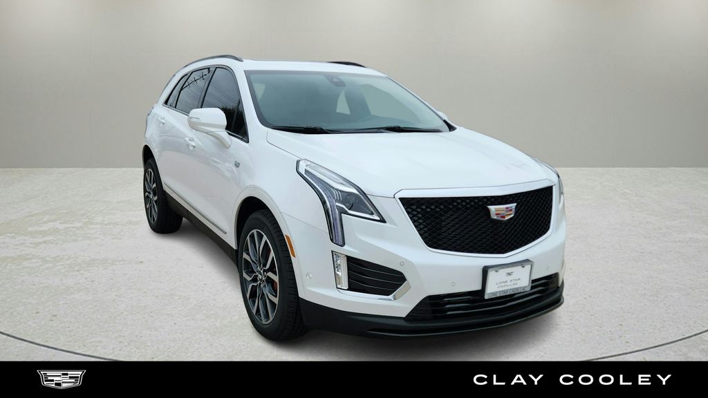 Crystal White Tricoat 2025 Cadillac XT5 Sport AWD SUV / Crossover Four-Wheel Drive 9-Speed Automatic