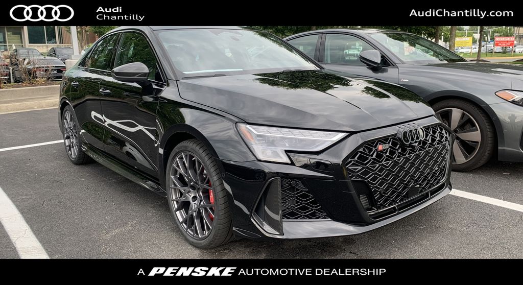 Mythos Black Metallic 2026 Audi RS 3 2.5T quattro Sedan All-Wheel Drive 7-Speed Automatic