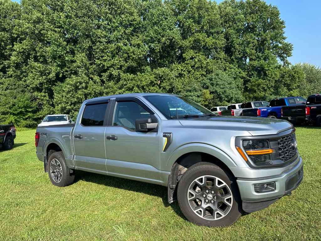 Iconic Silver Metallic 2024 Ford F-150 Pickup Truck Four-Wheel Drive Automatic