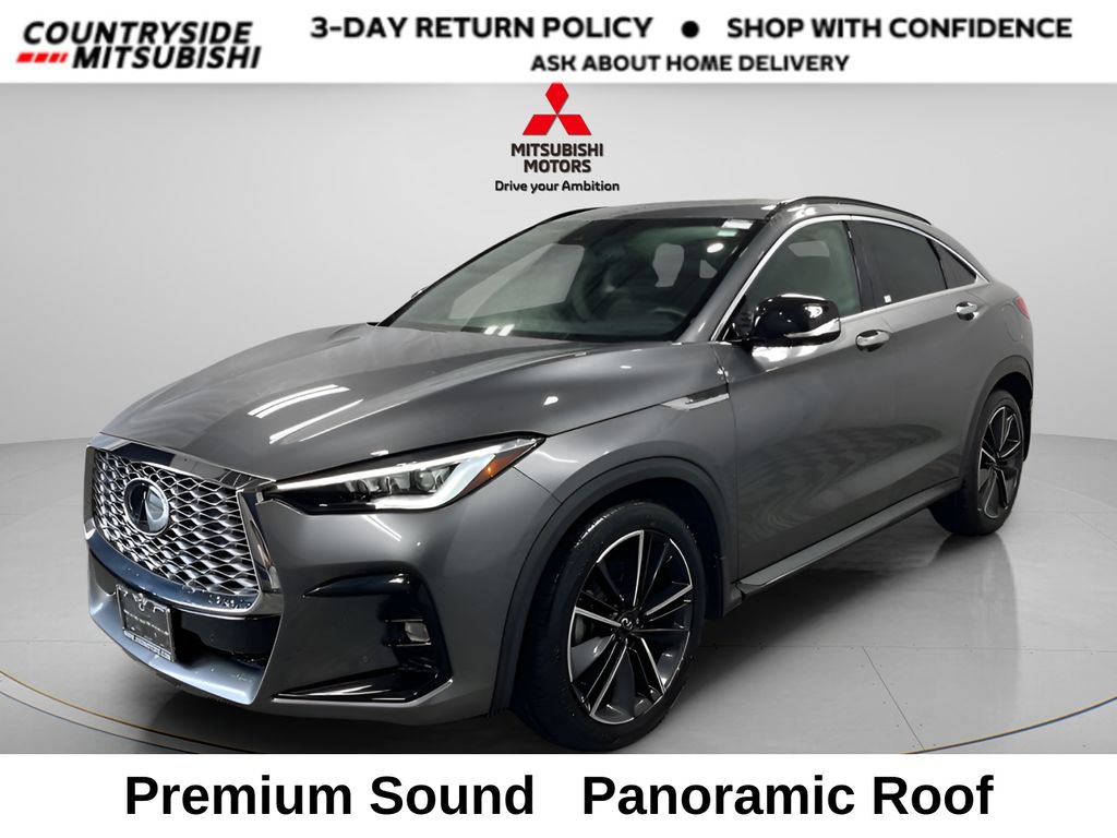 Gray (Graphite Shadow) 2022 INFINITI QX55 Essential AWD SUV / Crossover All-Wheel Drive Continuously Variable Transmission