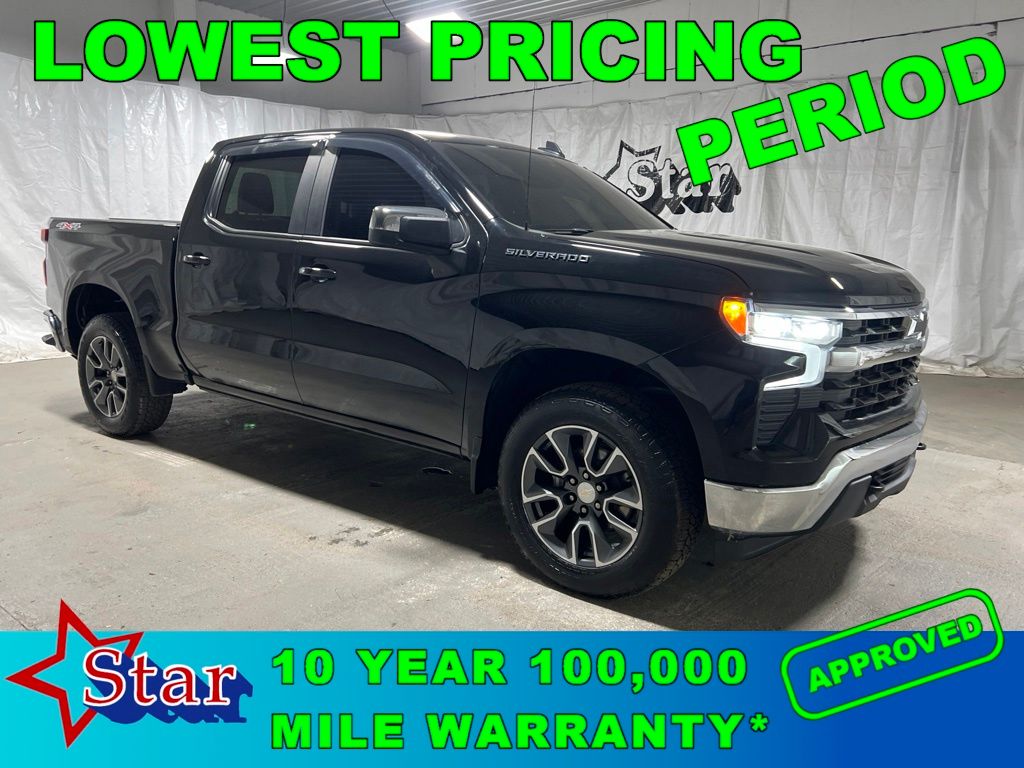 Black 2024 Chevrolet Silverado 1500 Pickup Truck Four-Wheel Drive 8-Speed Automatic