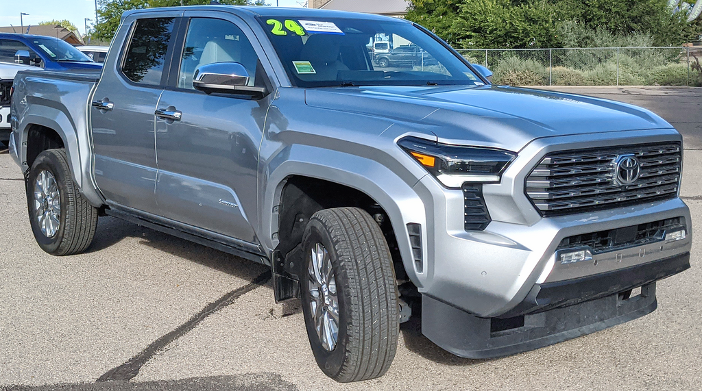 Celestial Silver Metallic 2024 Toyota Tacoma Pickup Truck Four-Wheel Drive 8-Speed Automatic