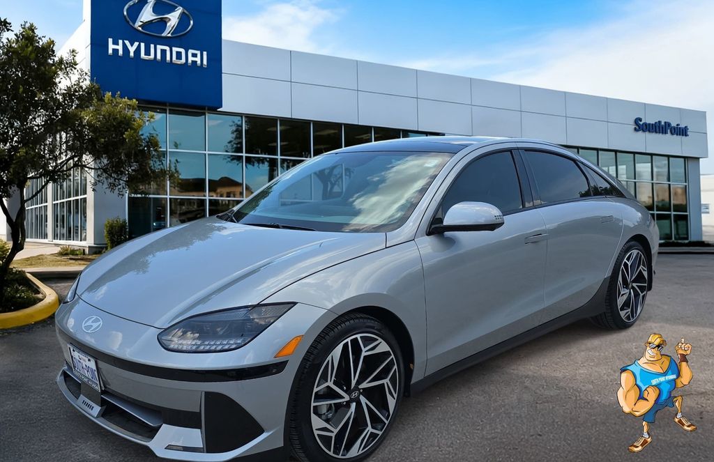 Silver 2023 Hyundai Ioniq 6 Limited RWD Sedan Rear-Wheel Drive 1-Speed Automatic