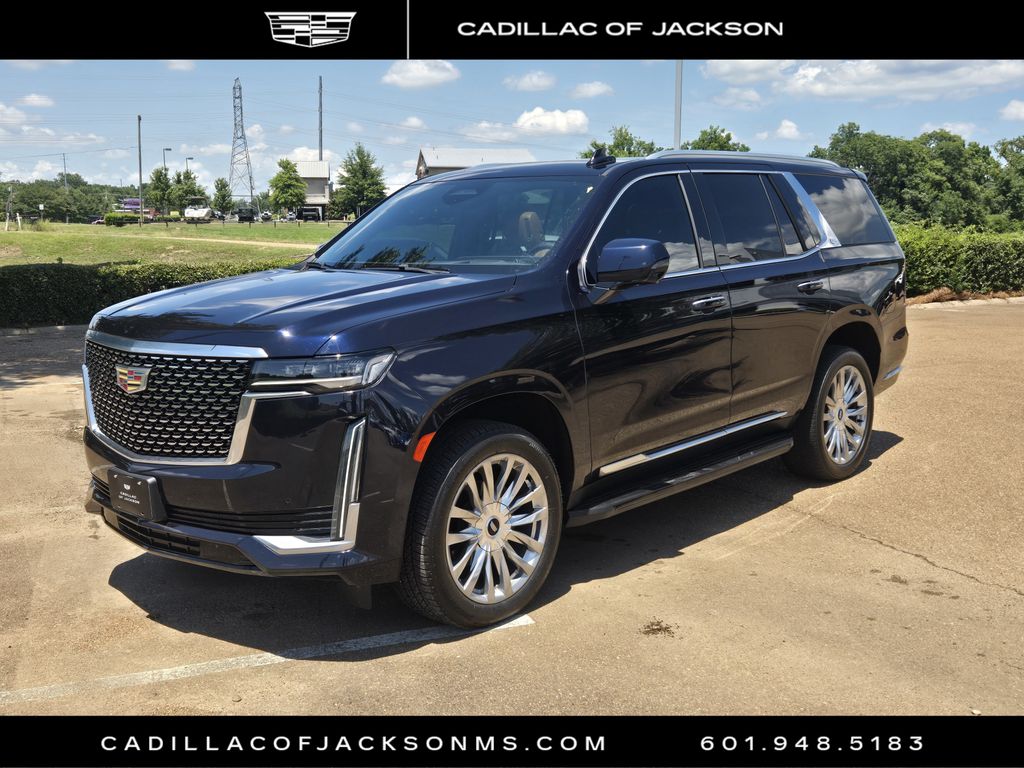 Dark Moon Blue Metallic 2023 Cadillac Escalade SUV / Crossover Four-Wheel Drive Automatic