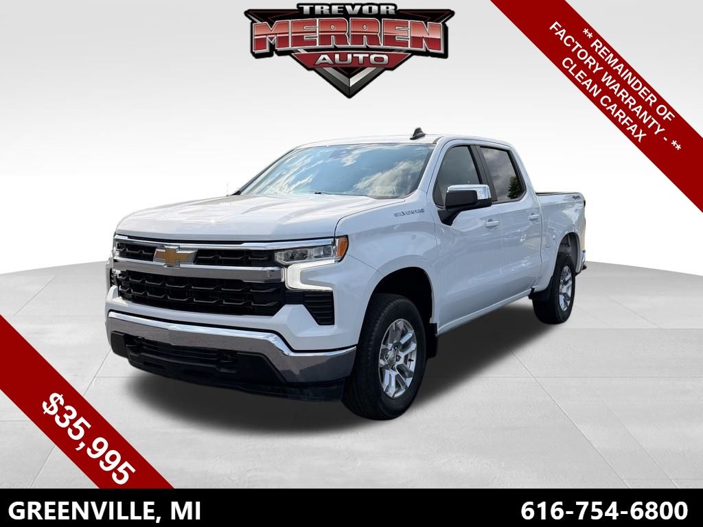 Summit White 2024 Chevrolet Silverado 1500 Pickup Truck Four-Wheel Drive 8-Speed Automatic