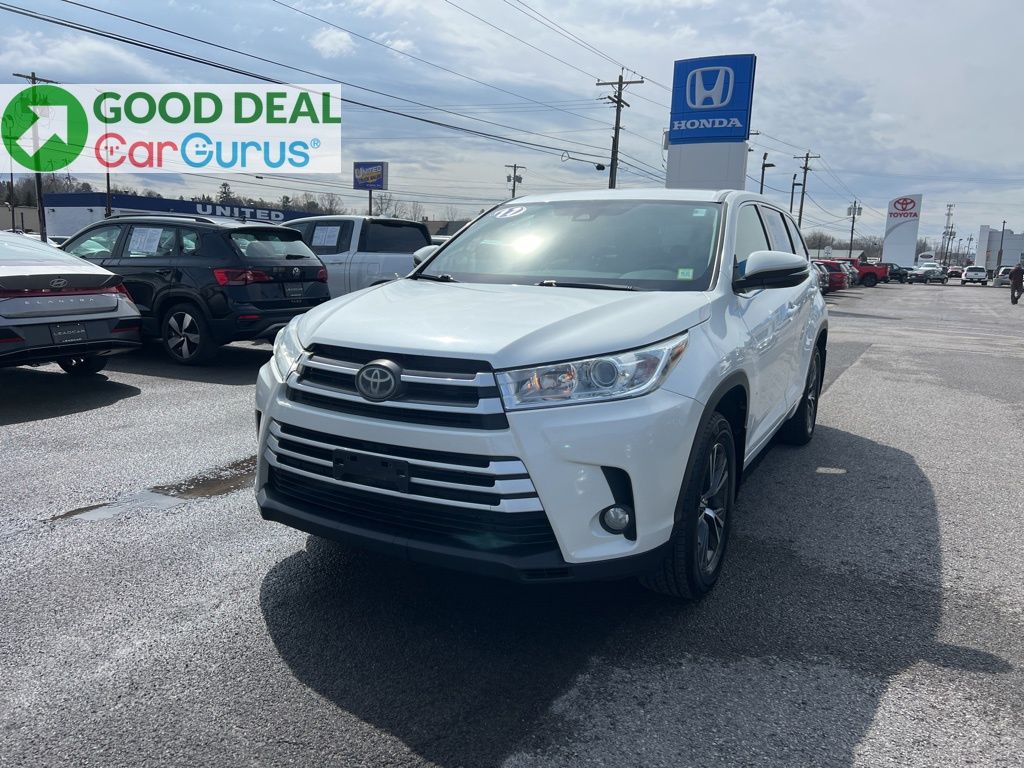 White (Blizzard Pearl) 2017 Toyota Highlander LE AWD SUV / Crossover All-Wheel Drive 8-Speed Automatic