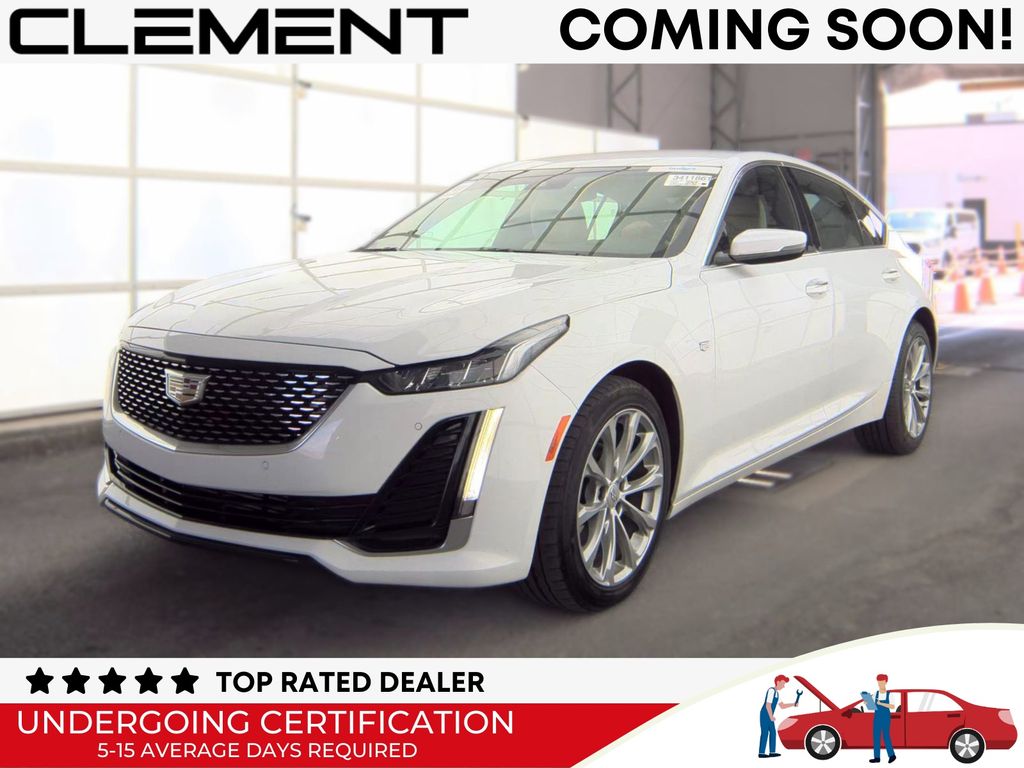 Summit White 2024 Cadillac CT5 Sedan All-Wheel Drive Automatic