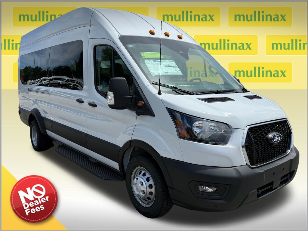 Oxford White 2027 Ford Transit Passenger Van Rear-Wheel Drive 