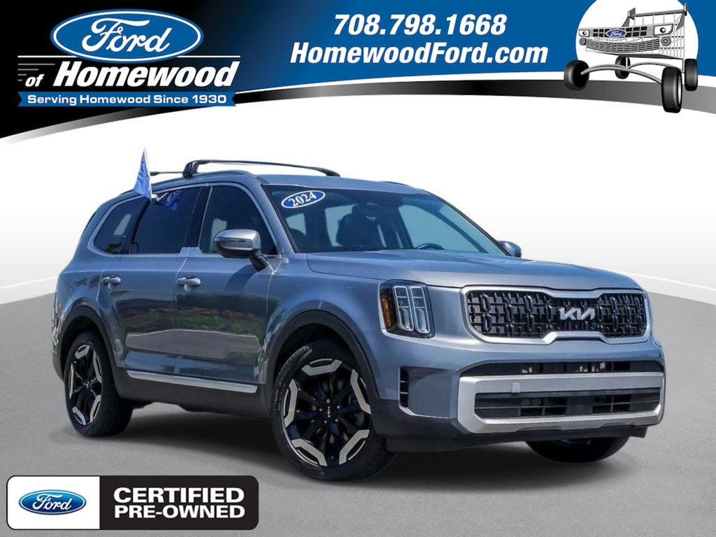 Everlasting Silver 2024 Kia Telluride SUV / Crossover Front-Wheel Drive 8-Speed Automatic