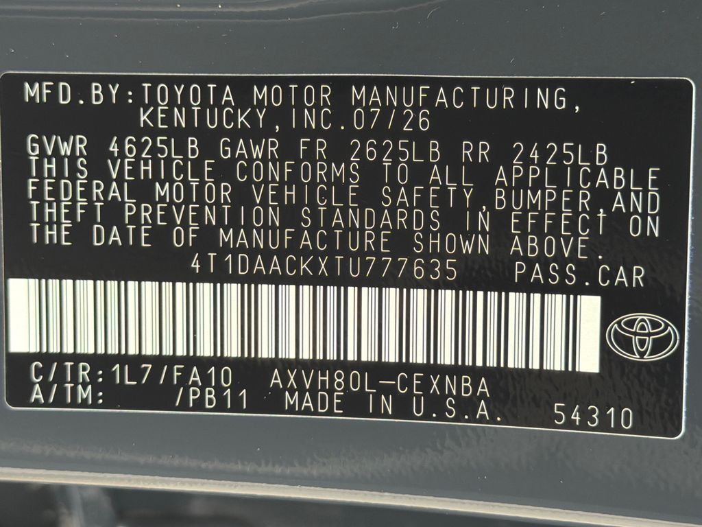 New 2026 Toyota Camry Sedan