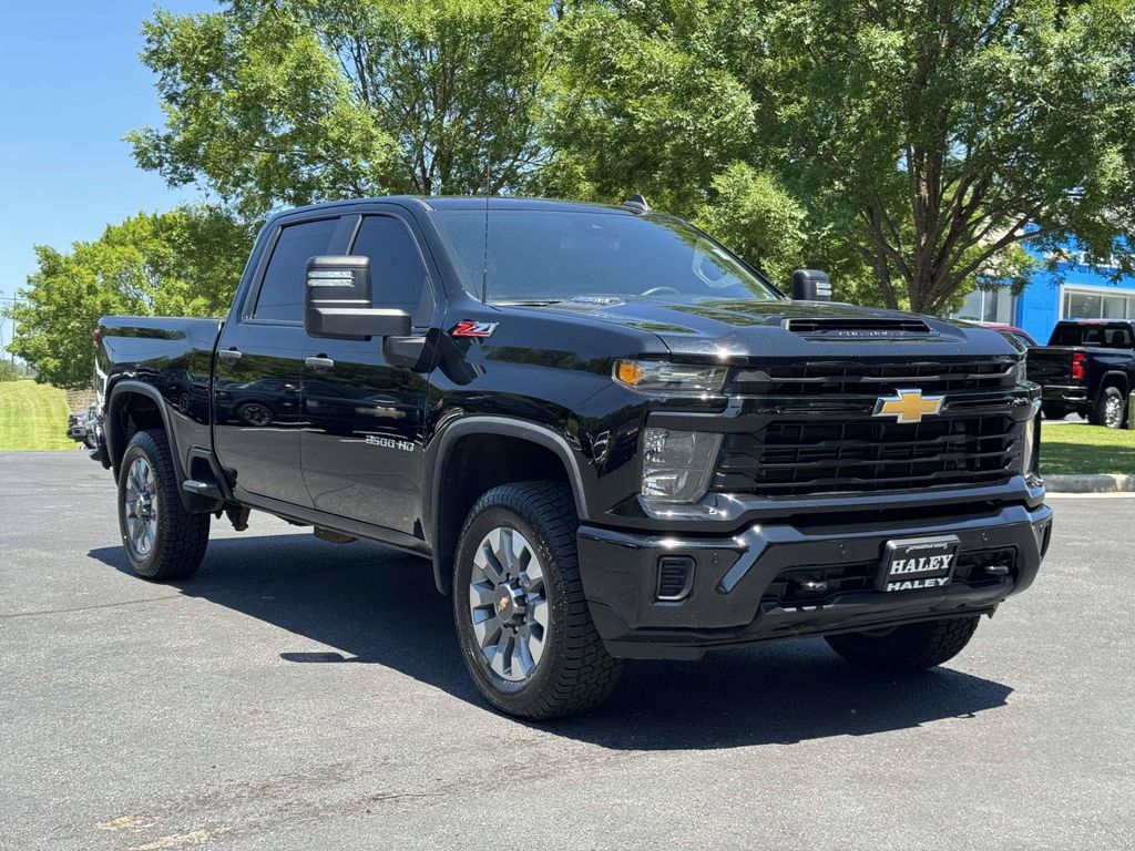 Black 2025 Chevrolet Silverado 2500HD Pickup Truck Four-Wheel Drive Automatic