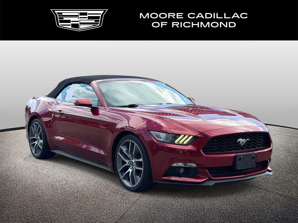 Ruby Red Metallic 2017 Ford Mustang Convertible Rear-Wheel Drive 6-Speed Automatic