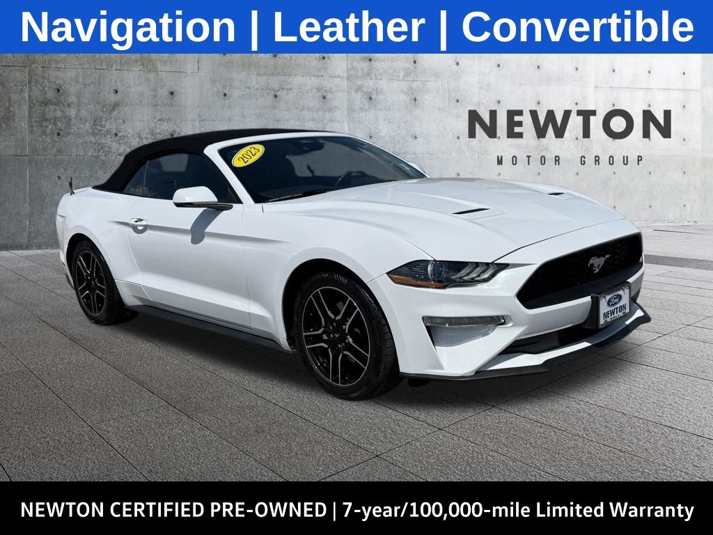 Oxford White 2023 Ford Mustang EcoBoost Premium Convertible RWD Convertible Rear-Wheel Drive Automatic