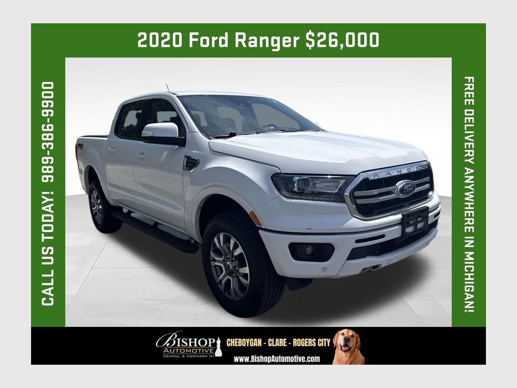 Oxford White 2020 Ford Ranger Pickup Truck Four-Wheel Drive Automatic