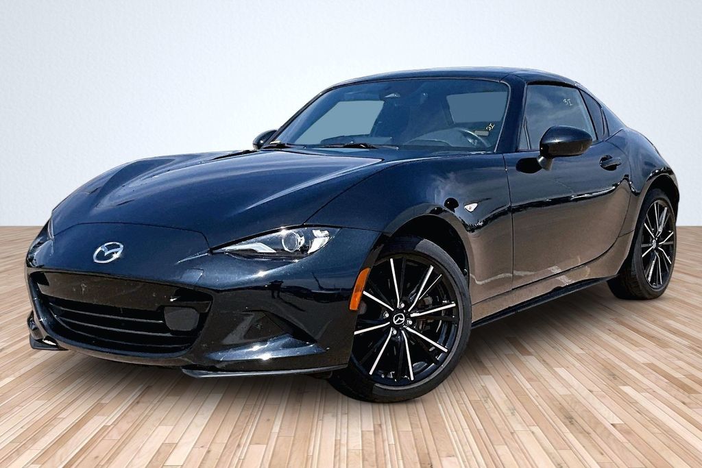 Jet Black Mica 2025 Mazda MX-5 Miata Convertible Rear-Wheel Drive 6-Speed Automatic