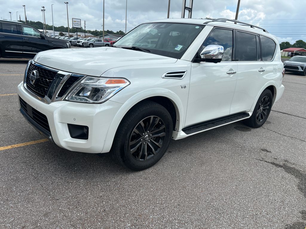 Pearl White Tricoat 2020 Nissan Armada SUV / Crossover Four-Wheel Drive 7-Speed Automatic