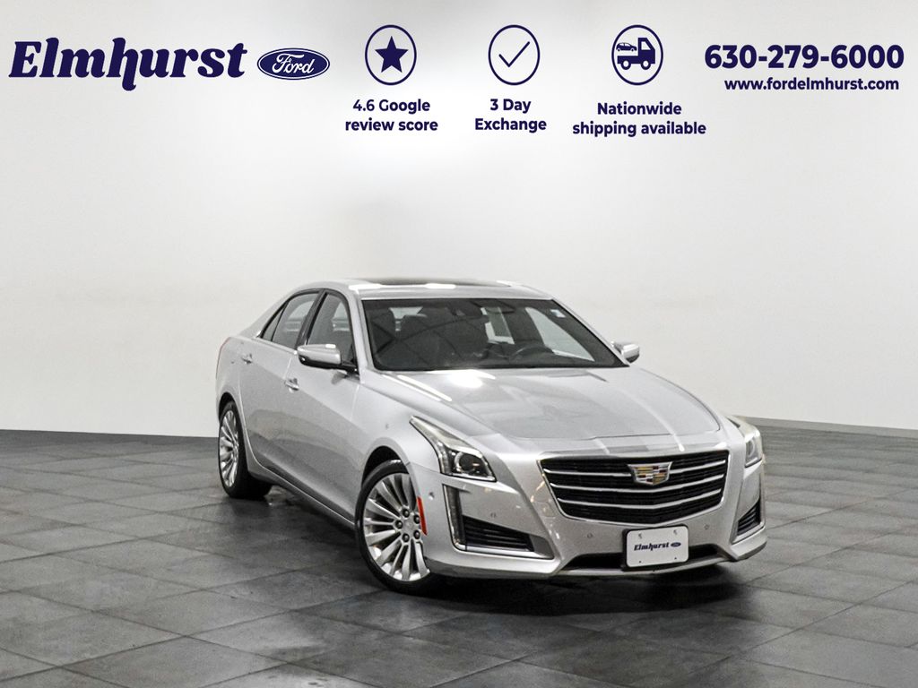 Radiant Silver Metallic 2016 Cadillac CTS 3.6L Premium RWD Sedan Rear-Wheel Drive 8-Speed Automatic
