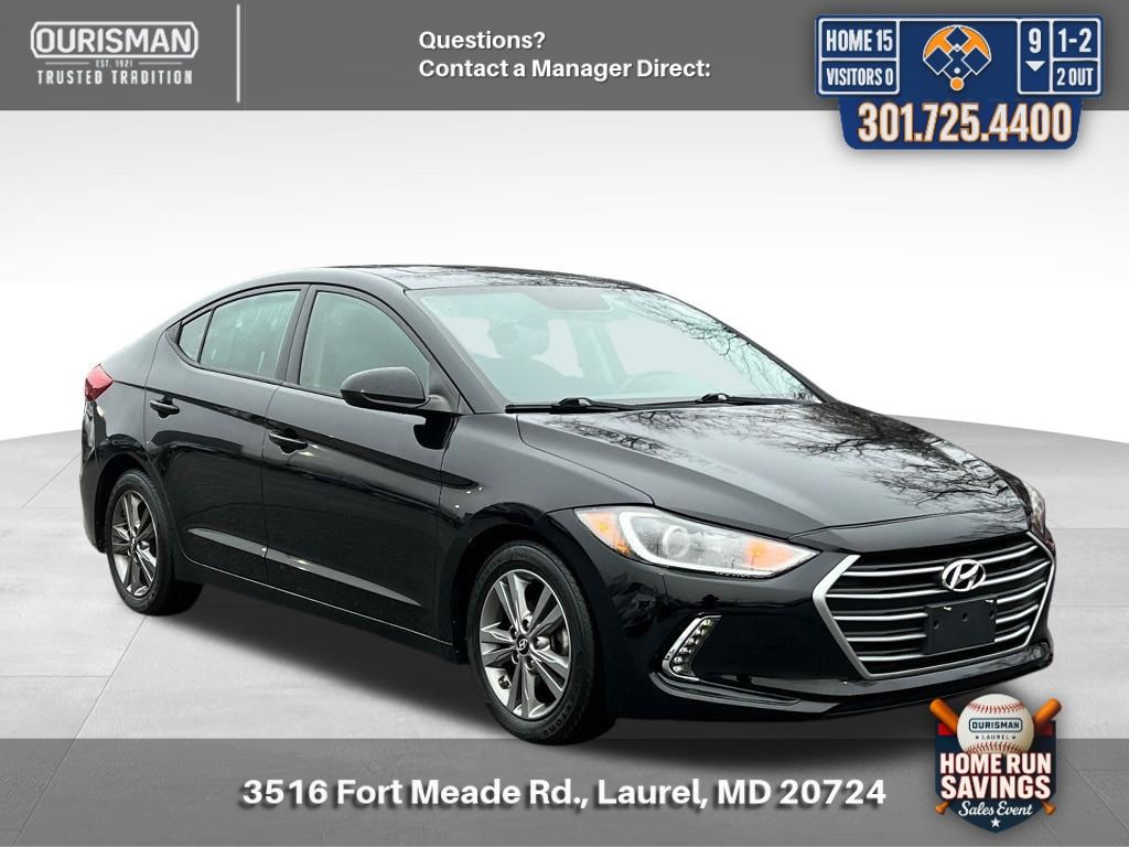 Phantom Black 2018 Hyundai Elantra Value Edition FWD Sedan Front-Wheel Drive 6-Speed Automatic