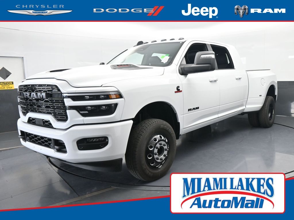 Bright White Clearcoat 2026 RAM 3500 Pickup Truck Four-Wheel Drive 8-Speed Automatic