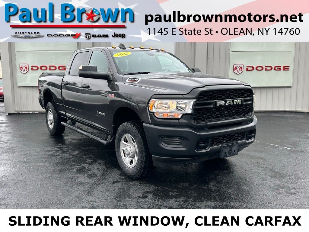 Gray (Granite Crystal Metallic Clearcoat) 2022 RAM 2500 Tradesman Crew Cab 4WD Pickup Truck Four-Wheel Drive 8-Speed Automatic