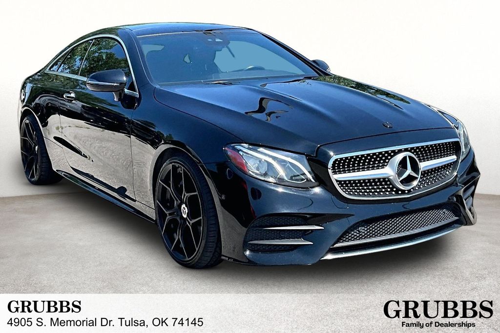 Obsidian Black Metallic 2018 Mercedes-Benz E-Class Coupe Rear-Wheel Drive 9-Speed Automatic