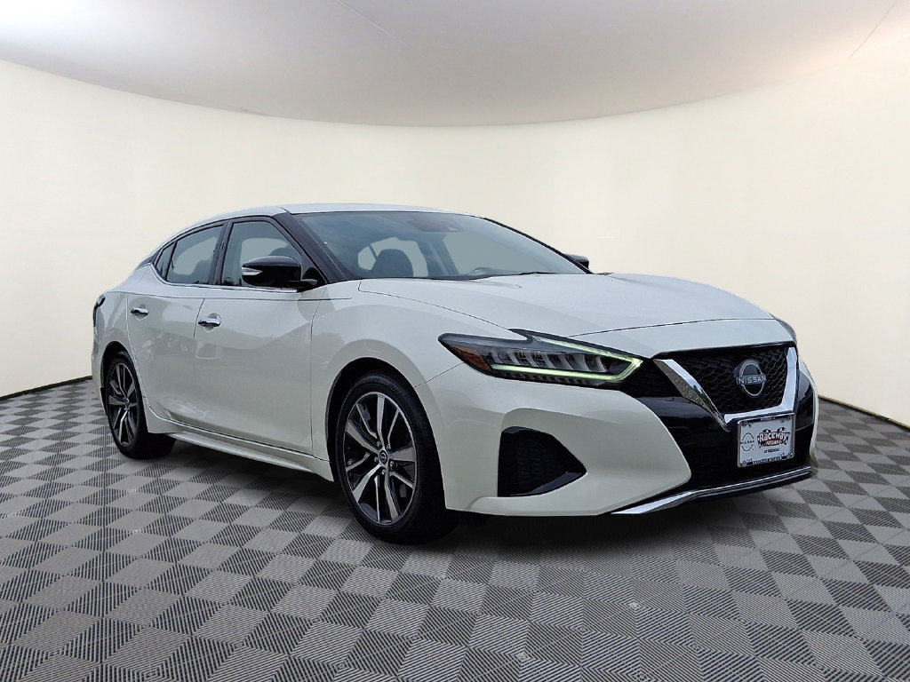 Pearl White Tricoat 2023 Nissan Maxima Sedan Front-Wheel Drive Continuously Variable Transmission
