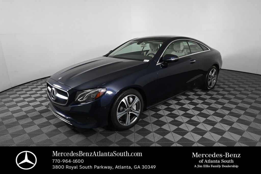 Lunar Blue Metallic 2018 Mercedes-Benz E-Class Coupe Rear-Wheel Drive 9-Speed Automatic