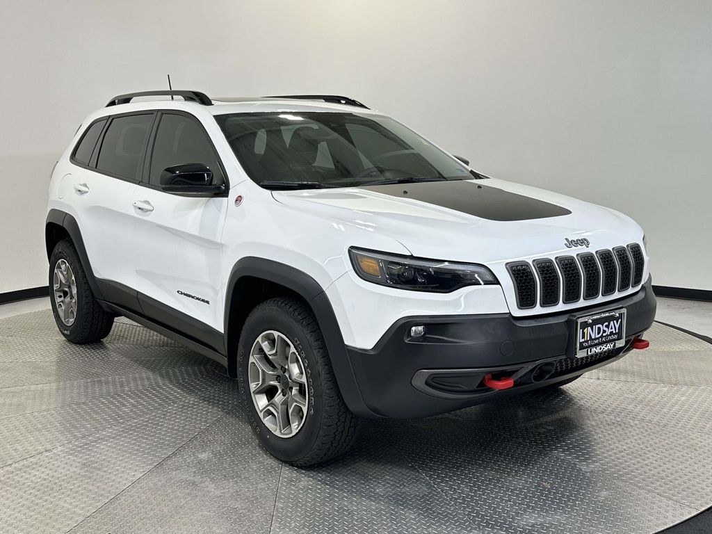 Bright White Clearcoat 2022 Jeep Cherokee Trailhawk 4WD SUV / Crossover Four-Wheel Drive 9-Speed Automatic