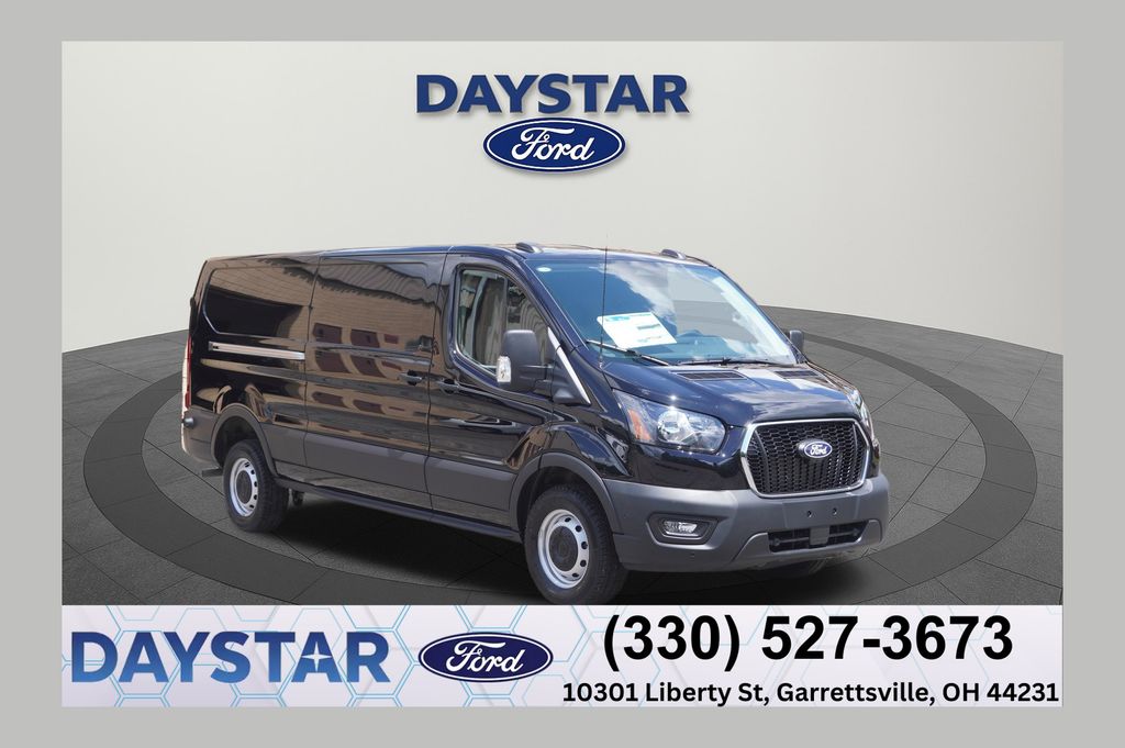 Black Metallic 2026 Ford Transit Cargo Van Rear-Wheel Drive 