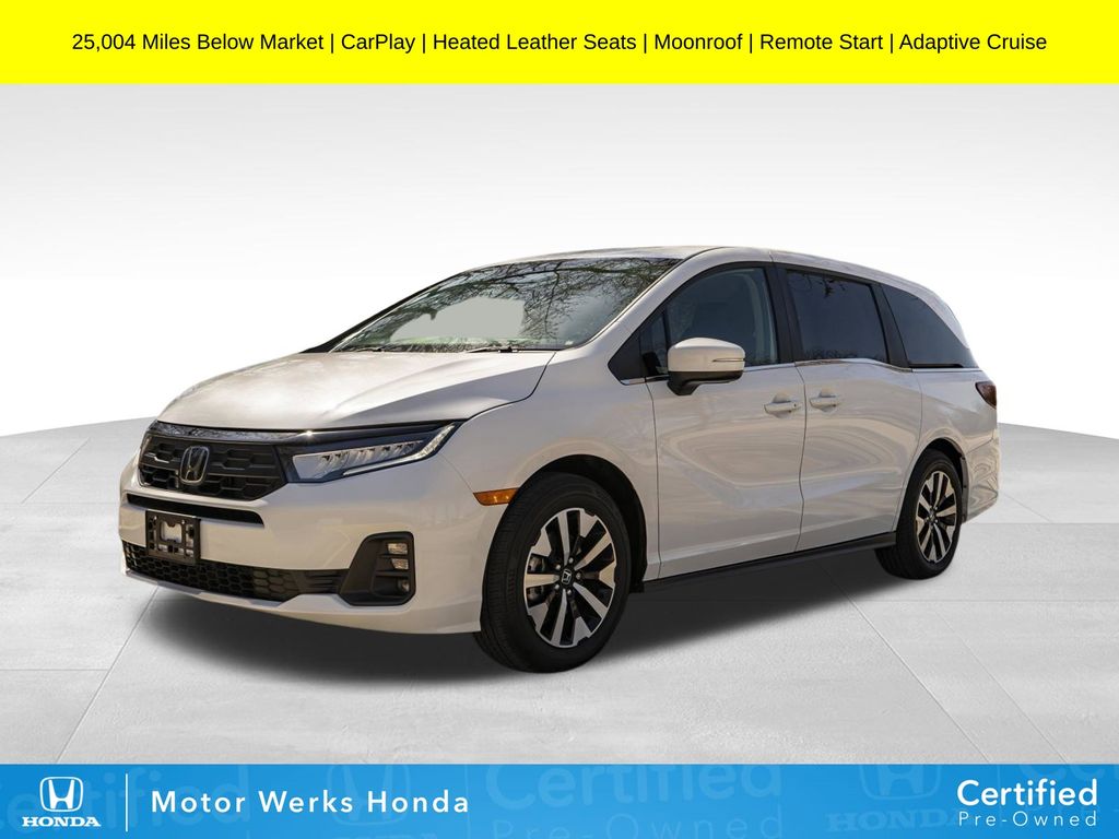 Platinum White Pearl 2025 Honda Odyssey EX-L FWD Minivan Front-Wheel Drive Automatic