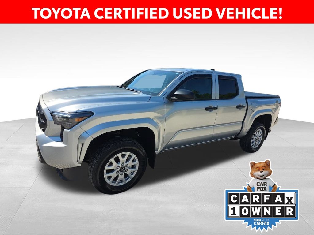 Celestial Silver Metallic 2024 Toyota Tacoma Pickup Truck Four-Wheel Drive 8-Speed Automatic
