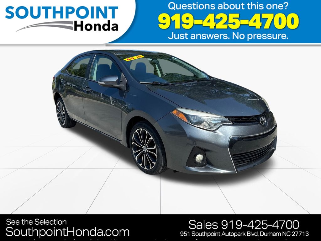 Slate Metallic 2015 Toyota Corolla Sedan Front-Wheel Drive Continuously Variable Transmission