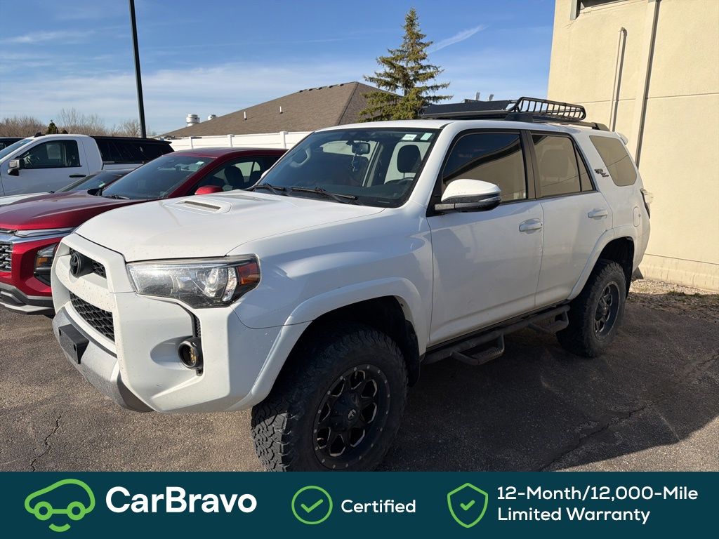 Super White 2019 Toyota 4Runner TRD Off-Road Premium 4WD SUV / Crossover Four-Wheel Drive 5-Speed Automatic Overdrive