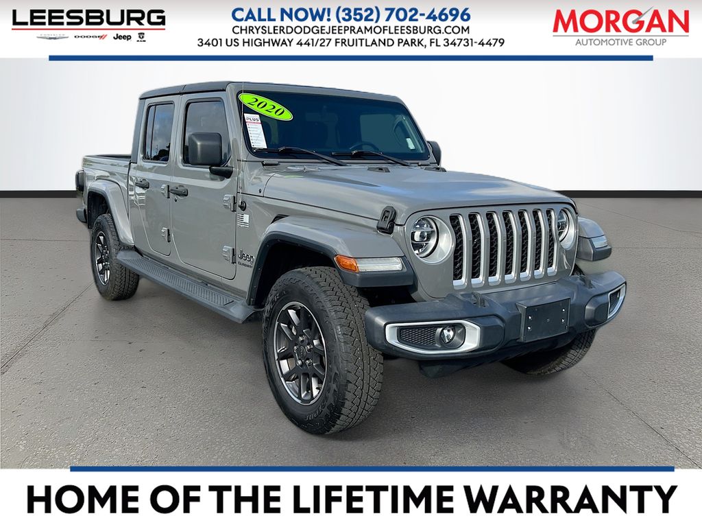 Sting-Gray Clearcoat 2020 Jeep Gladiator Overland Crew Cab 4WD Pickup Truck Four-Wheel Drive 8-Speed Automatic