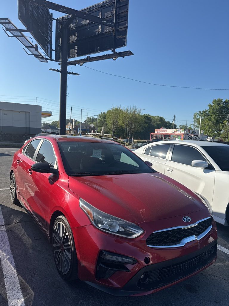 Currant Red 2021 Kia Forte GT FWD Sedan Front-Wheel Drive 7-Speed Automatic